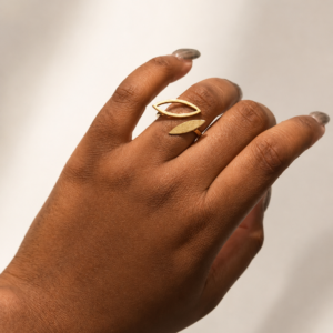 GOLD DISCONNECTED RING