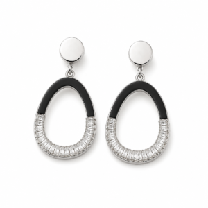 BLACK DANGLING EARRINGS